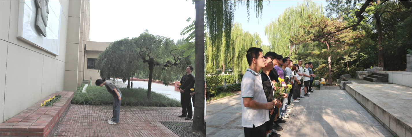 20230918-新葡萄官网AMG博士生讲师团举行纪念“九·一八”事变现场宣讲活动-校研团-同学们为英烈献花.png