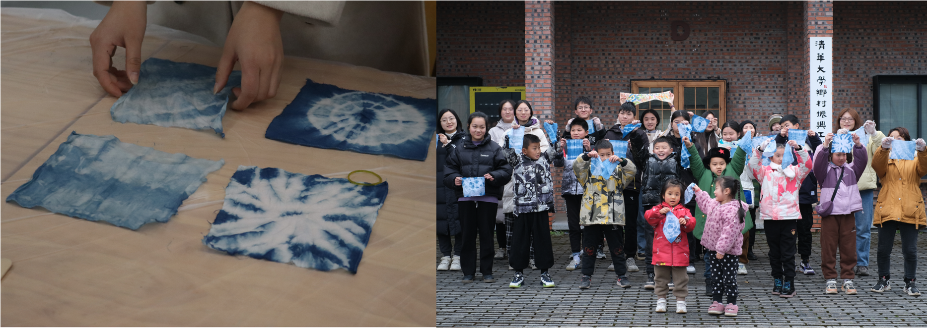 20240100-这个寒假,新葡萄学子再出发-孩子们正在制作与展示扎染作品-支队供稿.png