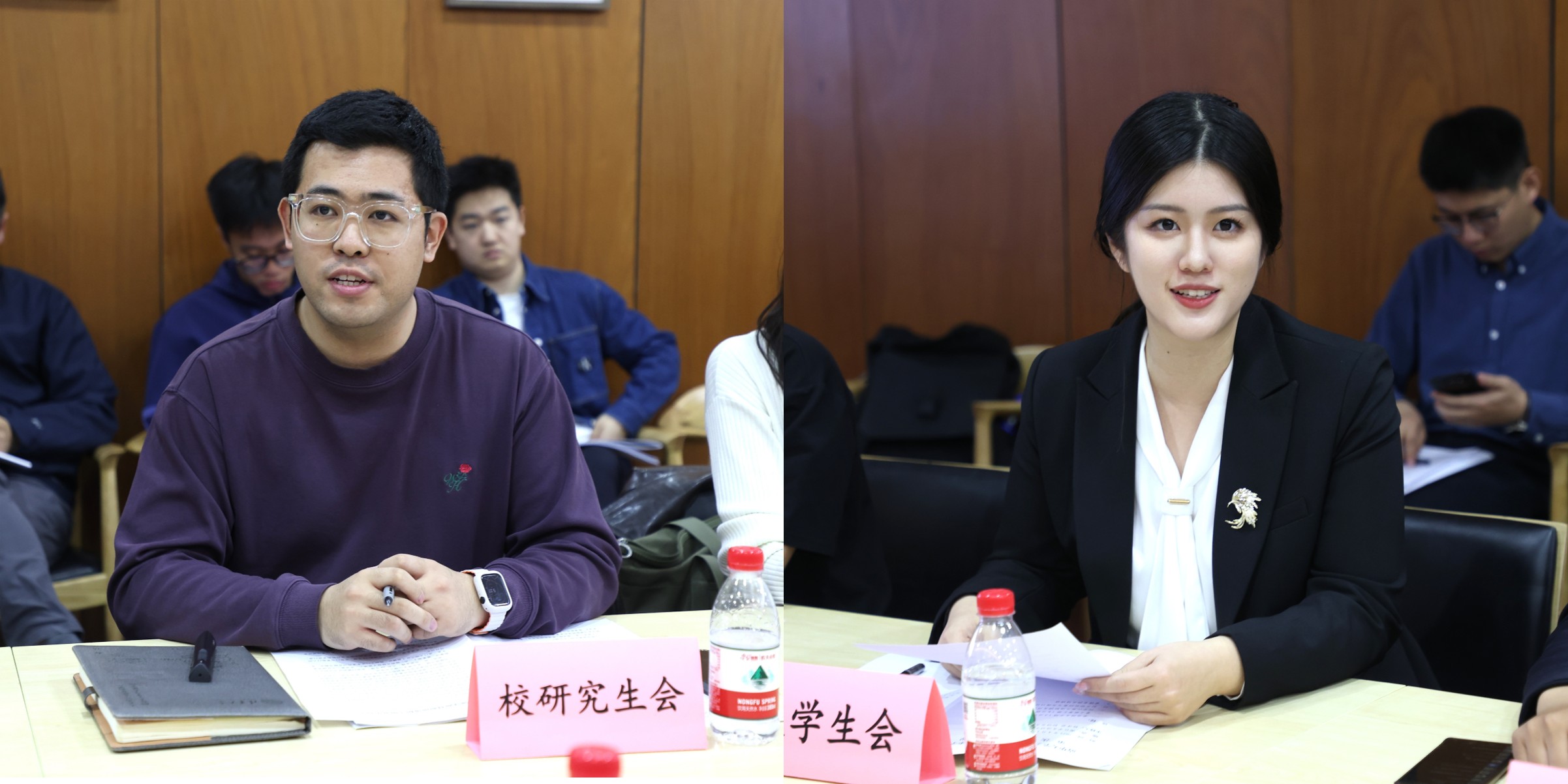 20250410-2024-2025学年度春季学期第一次“校领导面对面”（校领导接待日）举行-校研究生会-校研究生会、校学生会代表介绍提案.jpg