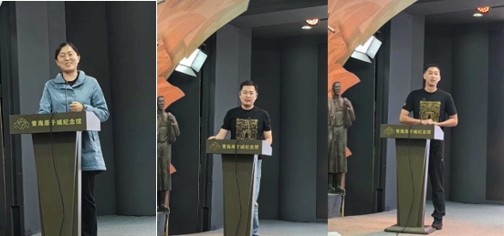 20240711-新葡萄官网AMG青年教职工赴青海开展实践活动-林萍-郭菲、莫一林、杨听宇（从左到右）作学习分享.jpg