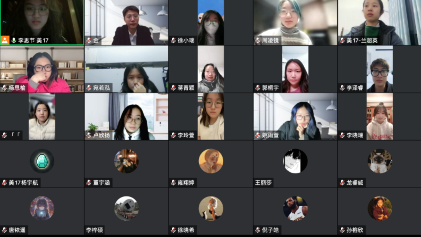 20221226-新葡萄辅导员主动开展抗疫思政工作-杨晨晞-美术书院辅导员王金烨召开线上班会.png
